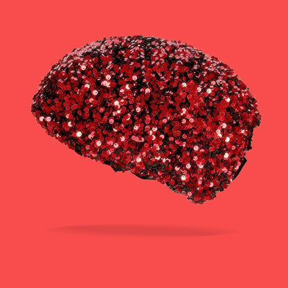 Couvre-casque: Les Paillettes - Rouge