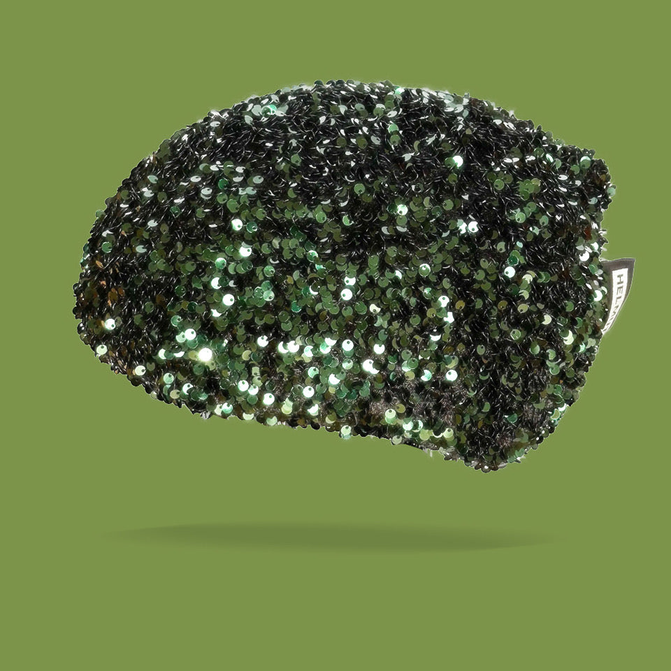 Couvre-casque: Les Paillettes - Vert